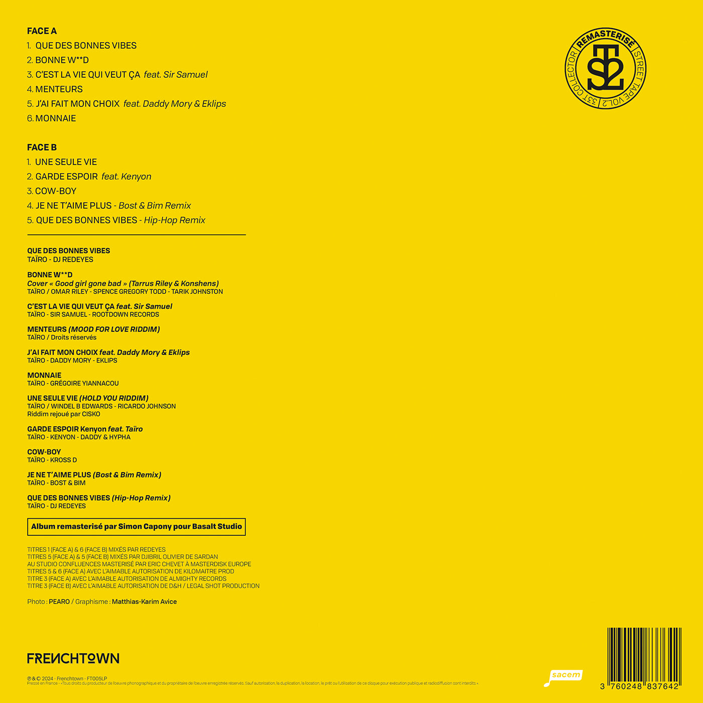 33T Vinyl Collector STREET TAPE VOL.2